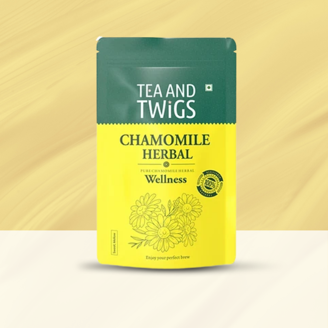 Tea and Twigs Chamomile Herbal Tea – 25 Tea Bags